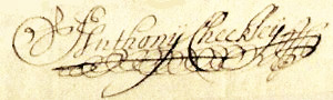 Anthony Checkley's Signature
