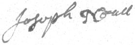 Joseph Neall's Signature