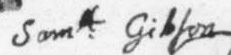 Samuel Gibson's Signature
