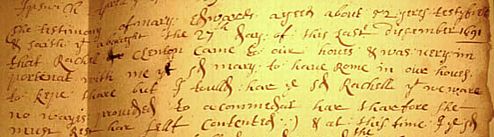 Sample of Hand of Unidentified (scribe for Edwards)