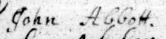 John Abbot's Signature