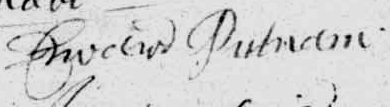 Edward Putnam's Signature