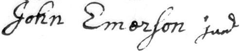 John Emerson, Jr.'s Signature
