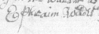 Ephraim Wilds's Signature
