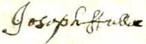 Joseph Fuller's Signature
