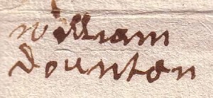William Downton's Signature